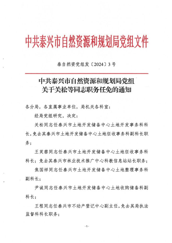 靖远县自然资源和规划局人事最新任命通知